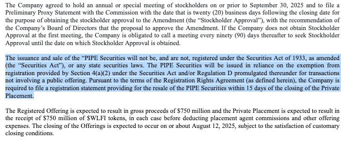 Selection from the 8-K